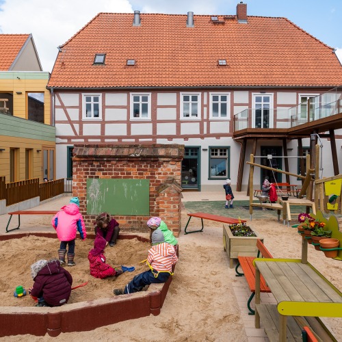 Ev. Kindergarten im Beginenhaus, Ansicht Innenhof